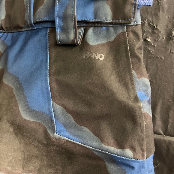 Patagonia 10 kids blue camouflage print snow pants - Picture 6 of 9